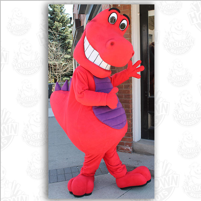 Red dinosaur mascot Custom Mascot Costumes Mascot Maker For