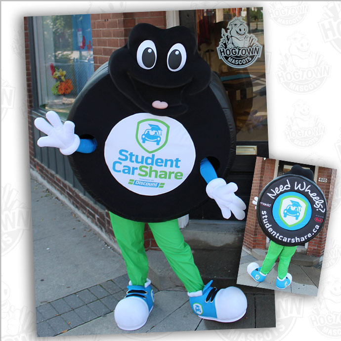 SCS tire mascot Custom Mascot Costumes Mascot Maker For Corporate