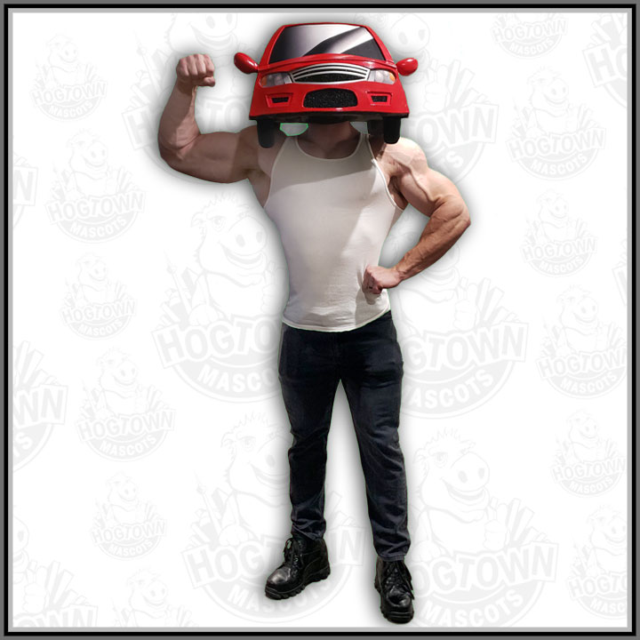 Conoco Car Head Mascot - Custom Mascot Costumes | Mascot Maker For ...