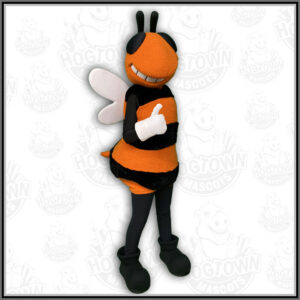 Orange bee hornet wasp mascot