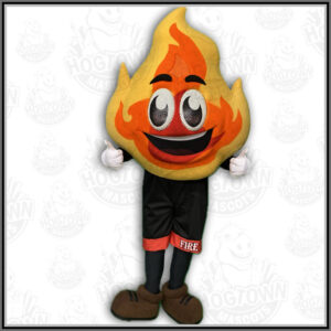 Image of fire character mascot costume